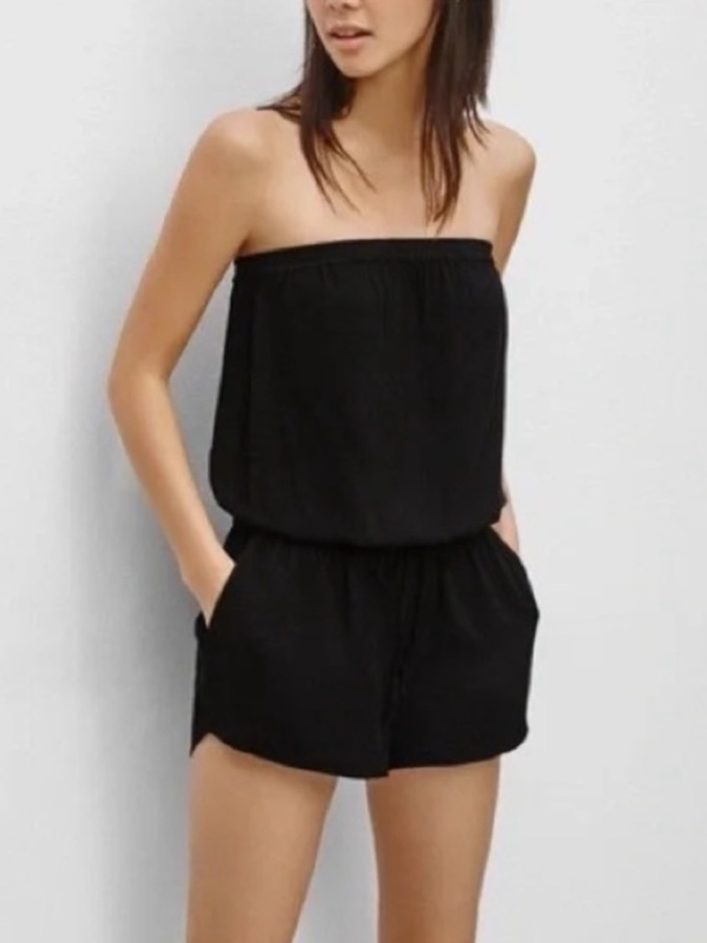 113 Azure Skies Strapless Romper